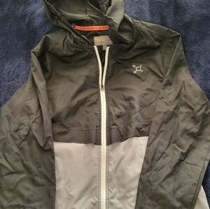 Orangetheory Men’s Hooded Jacket - Black and Light Gray